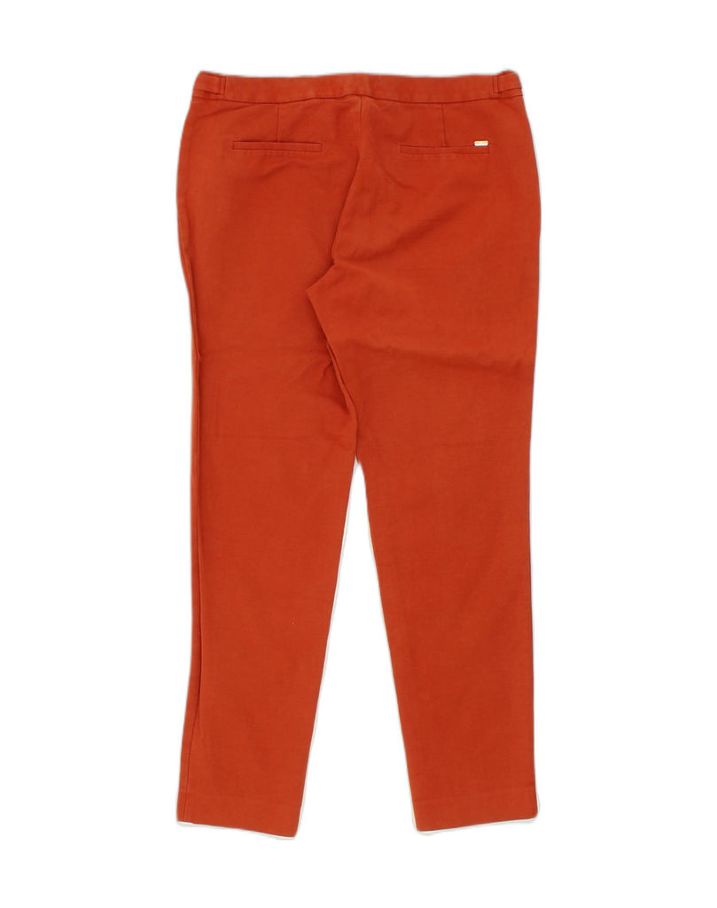 MASSIMO DUTTI Womens Tapered Chino Trousers US 10 Large W32 L28 Orange | Vintage Massimo Dutti | Thrift | Second-Hand Massimo Dutti | Used Clothing | Messina Hembry 