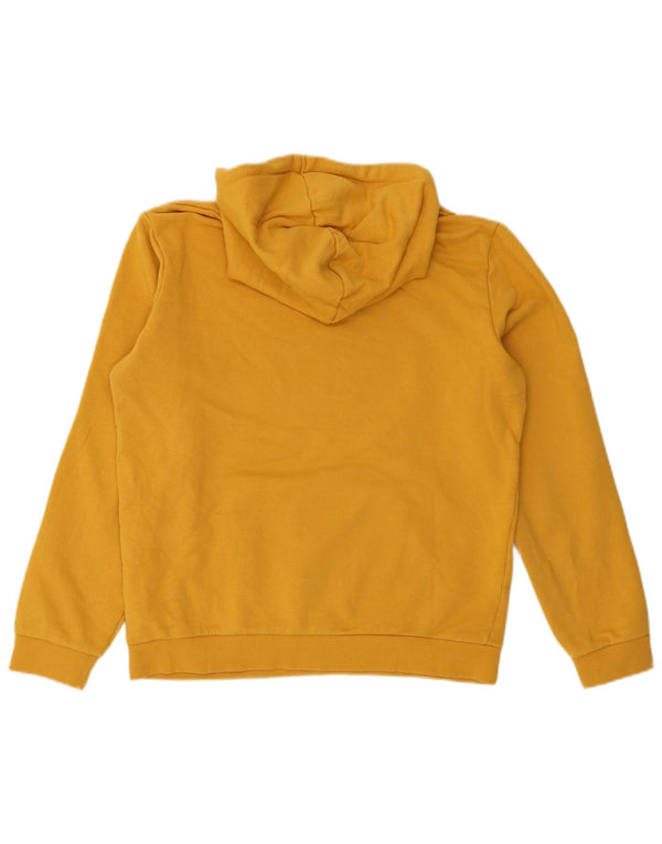 Puma Girls Graphic Hoodie Jumper 15-16 Years XL Yellow Cotton