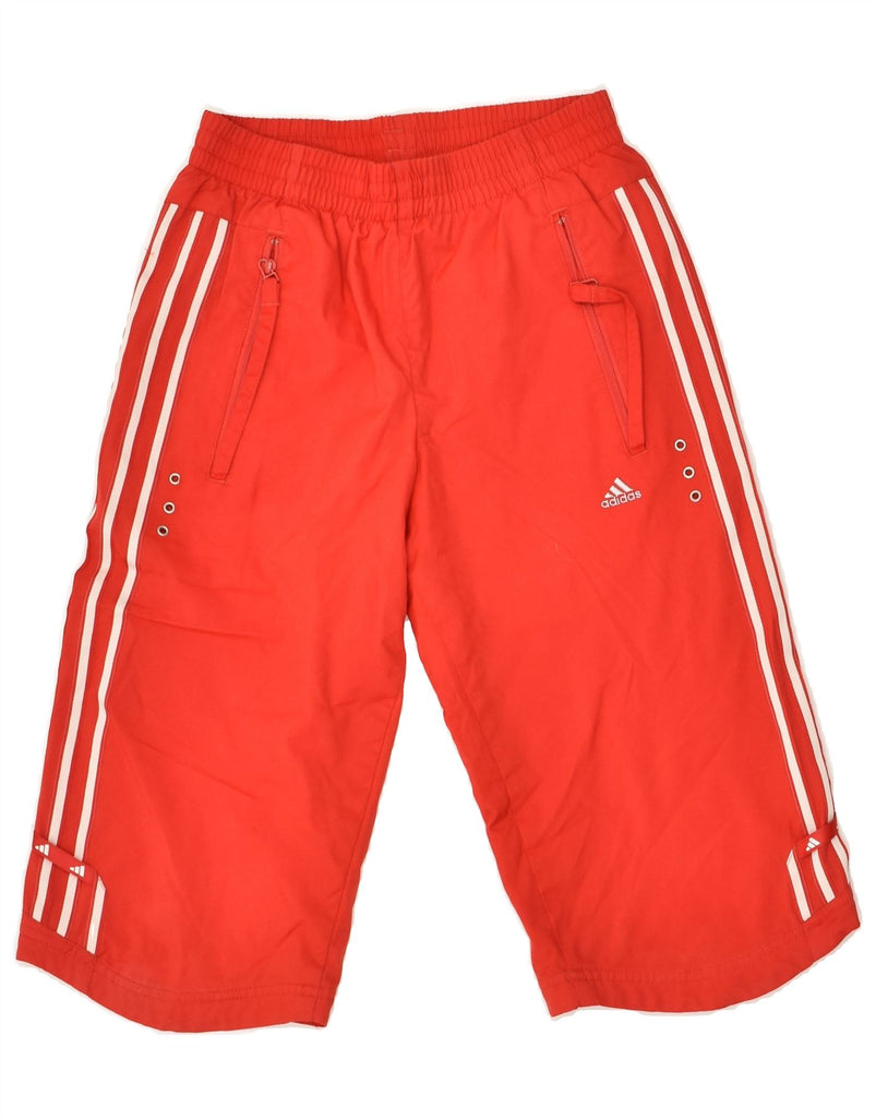 ADIDAS Boys Sport Shorts 8-9 Years Small Red Polyester | Vintage Adidas | Thrift | Second-Hand Adidas | Used Clothing | Messina Hembry 