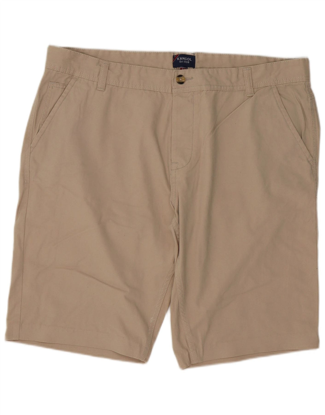 KANGOL Mens Chino Shorts 2XL W42  Beige Cotton