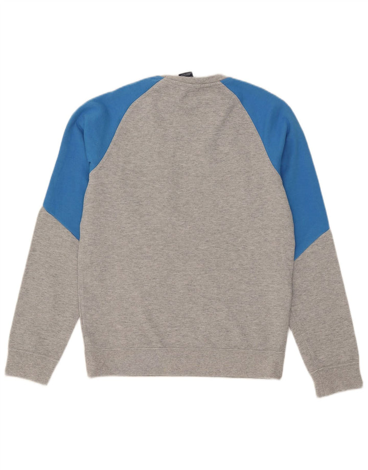 Nike Mens Sweatshirt Jumper Small Grey Colourblock