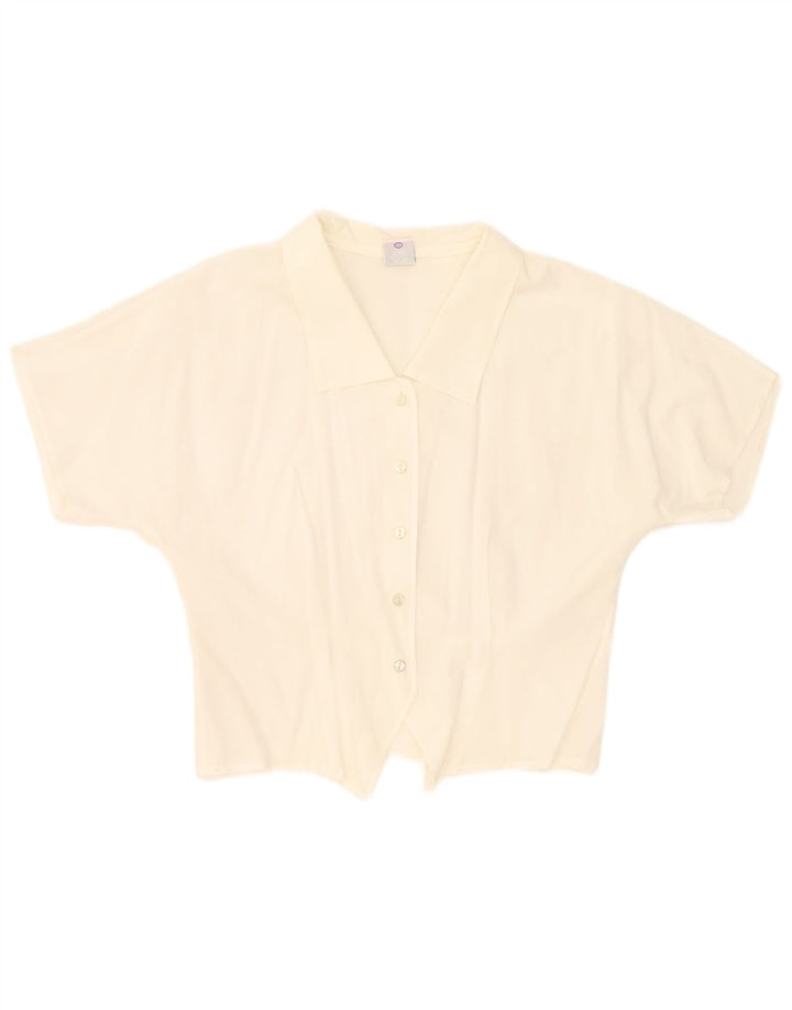 New Fast Womens Short Sleeve Shirt Blouse UK 16 Large White