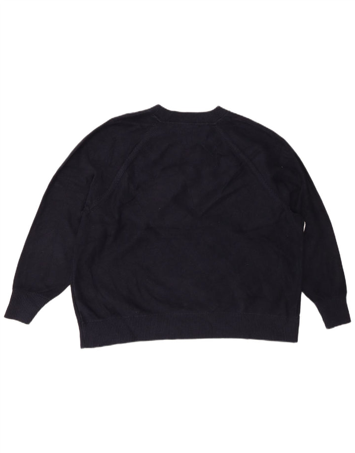 TOMMY HILFIGER Womens Boat Neck Jumper Sweater IT 48 XL Navy Blue