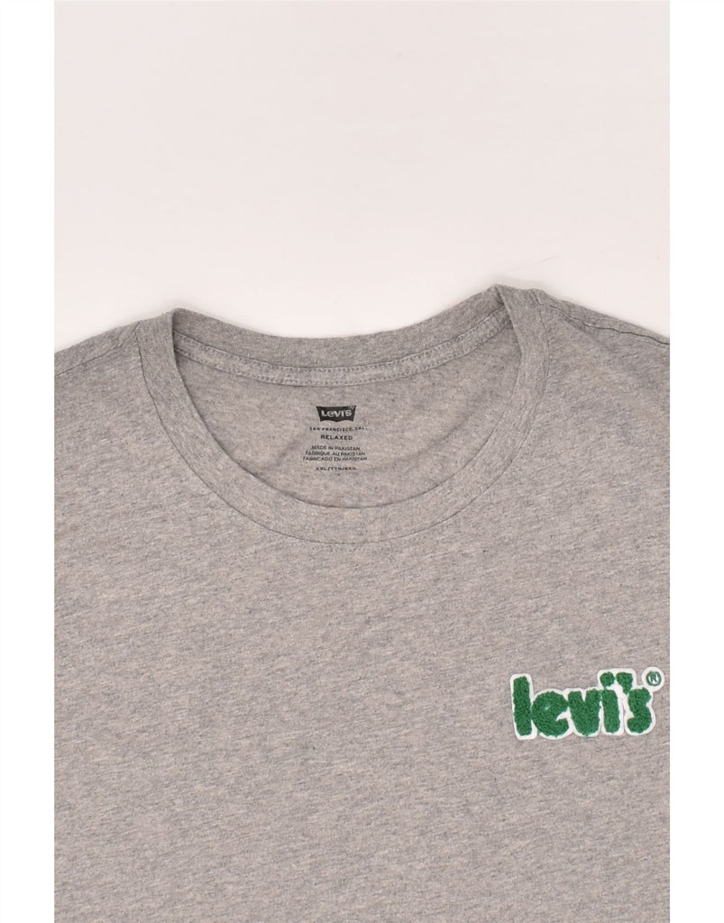 LEVI'S Mens Relaxed Fit T-Shirt Top 2XL Grey Cotton | Vintage Levi's | Thrift | Second-Hand Levi's | Used Clothing | Messina Hembry 