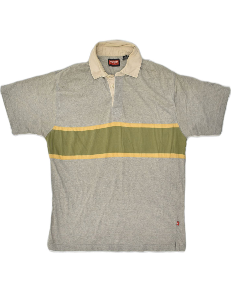 WRANGLER Mens Polo Shirt Large Grey Cotton | Vintage Wrangler | Thrift | Second-Hand Wrangler | Used Clothing | Messina Hembry 