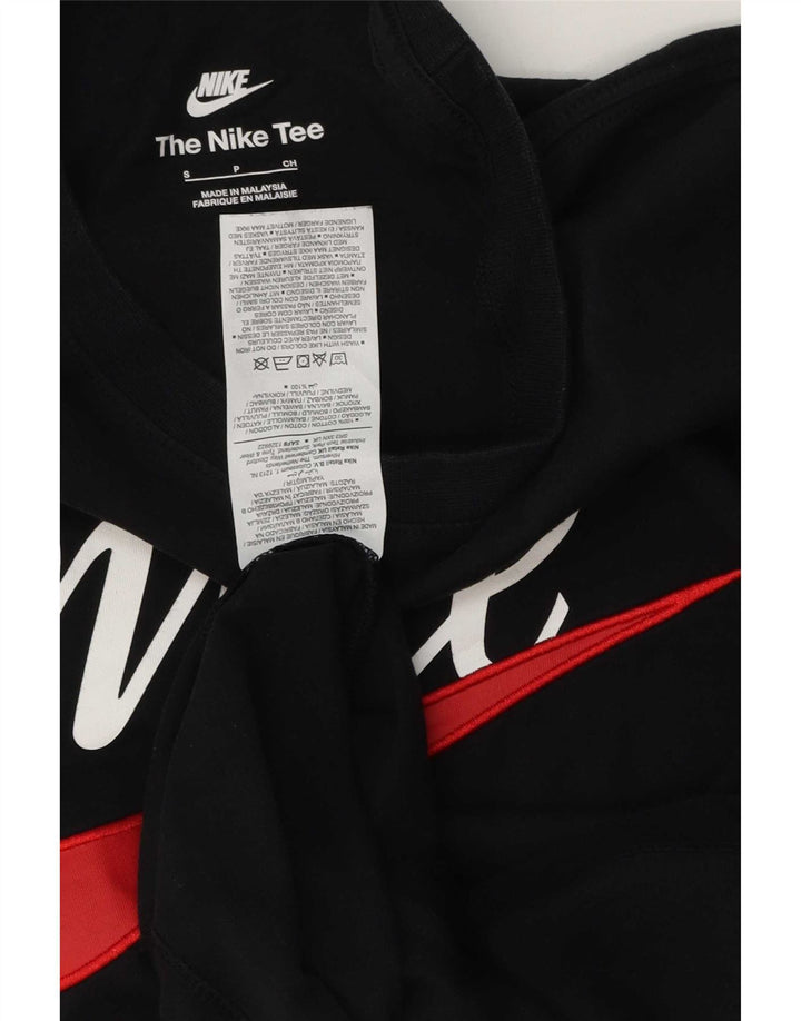 Nike Mens Graphic T-Shirt Top Small Black Cotton