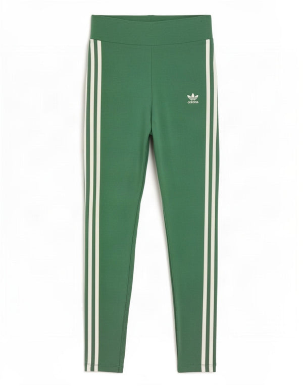 Adidas Womens Leggings UK 8 Small Green Cotton