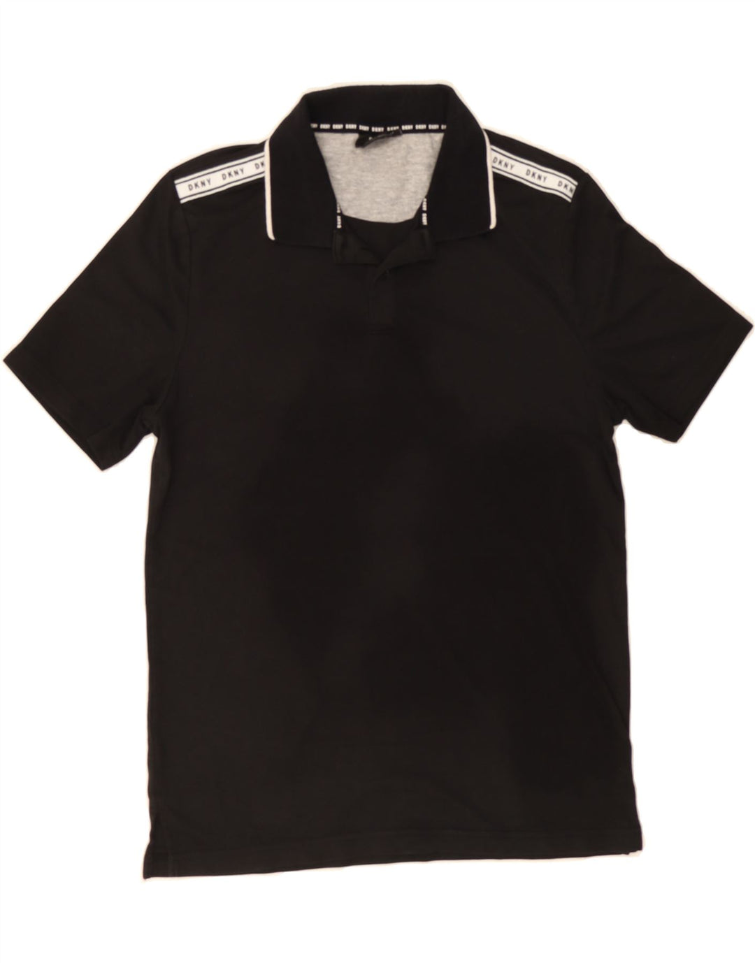 DKNY Mens Polo Shirt Small Black Cotton Vintage Dkny and Second-Hand Dkny from Messina Hembry 