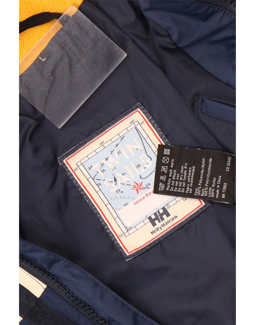 Helly Hansen Mens Hooded Windbreaker Jacket UK 40 Large Navy Blue