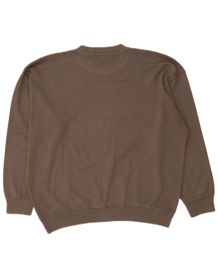 Amerigo Vespucci Mens Crew Neck Jumper Sweater 2XL Brown Wool