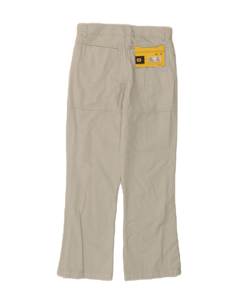 CAT Girls Bootcut Casual Trousers 7-8 Years W24 L24 Grey Cotton Vintage CAT and Second-Hand CAT from Messina Hembry 