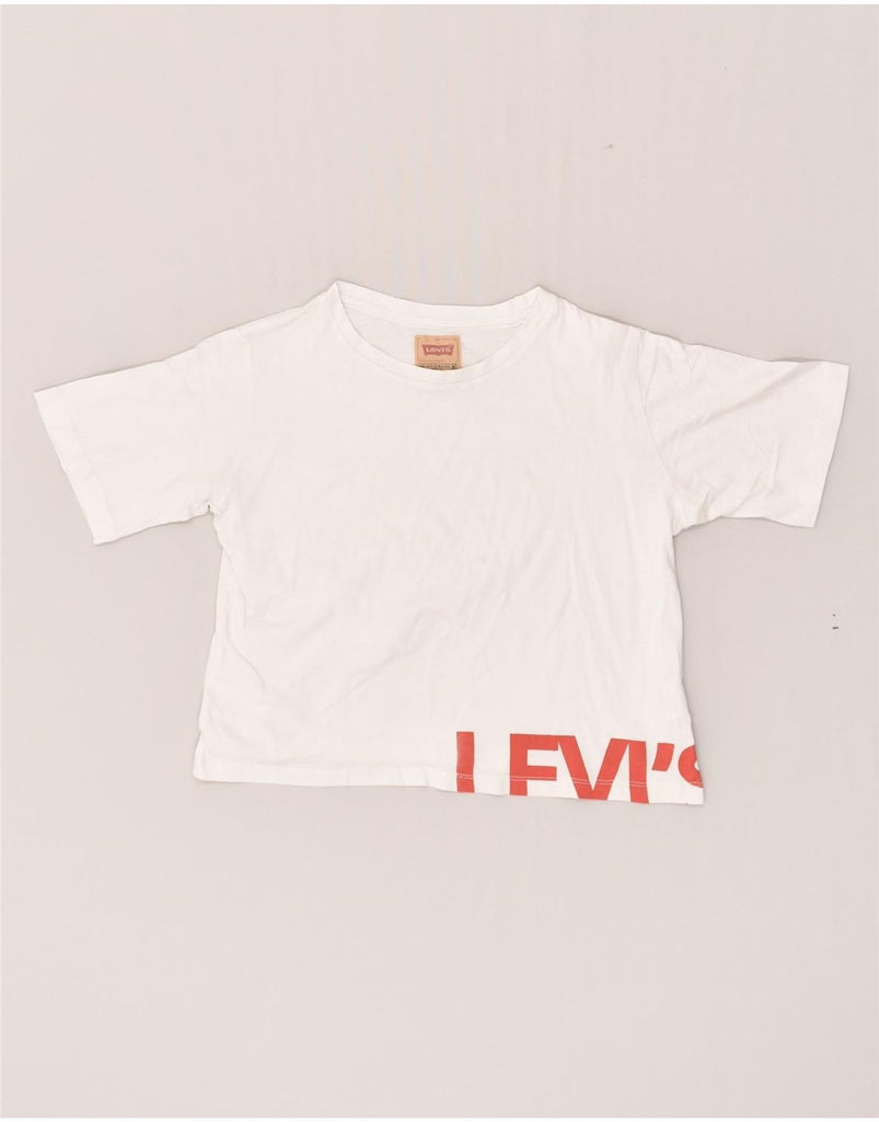 LEVI'S Girls Graphic T-Shirt Top 11-12 Years White Cotton | Vintage Levi's | Thrift | Second-Hand Levi's | Used Clothing | Messina Hembry 