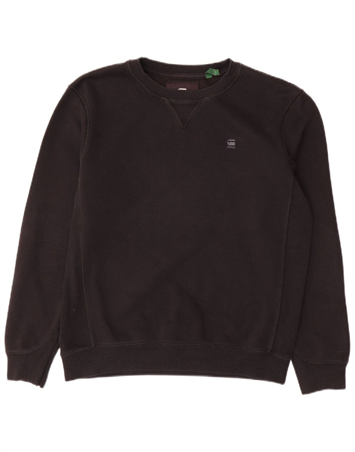 G-STAR Mens Sweatshirt Jumper Medium Black Cotton