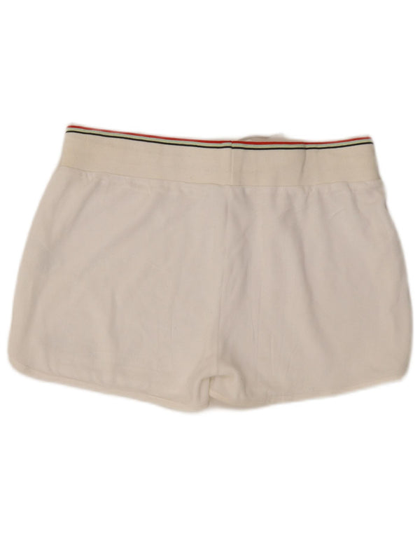 Ellesse Womens Sport Shorts UK 16 Large White Cotton