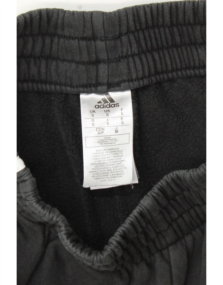 ADIDAS Mens Tracksuit Trousers Joggers Small  Black Cotton