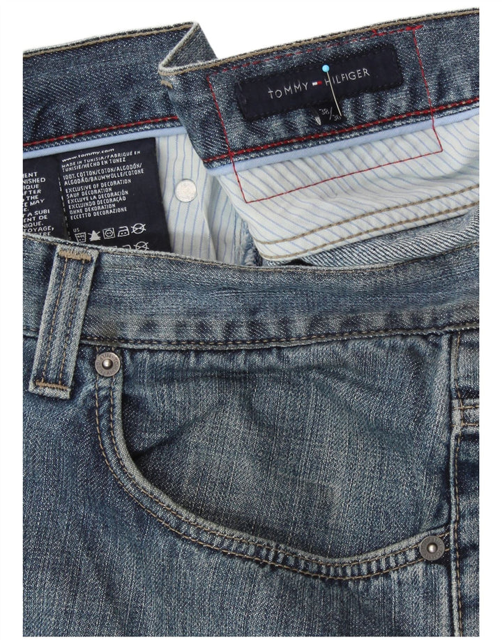TOMMY HILFIGER Mens Straight Jeans W38 L30 Blue Cotton