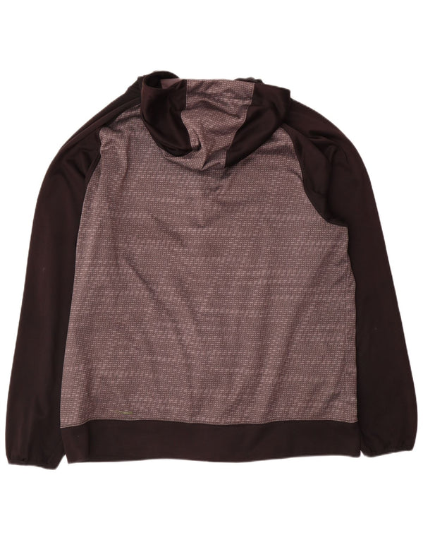 Reebok Mens Boston Bruins Zip Hoodie Sweater Large Black Colourblock