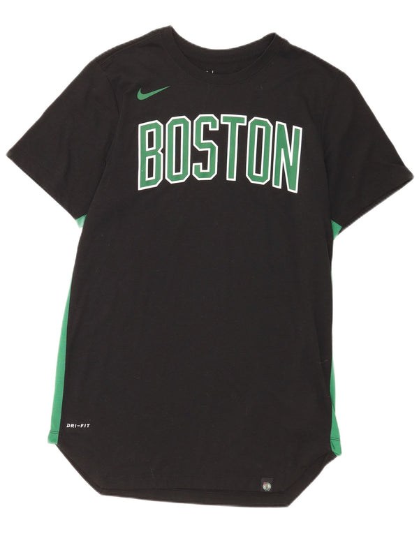 Nike Mens Boston Celtics Graphic T-Shirt Top Medium Black Polyester