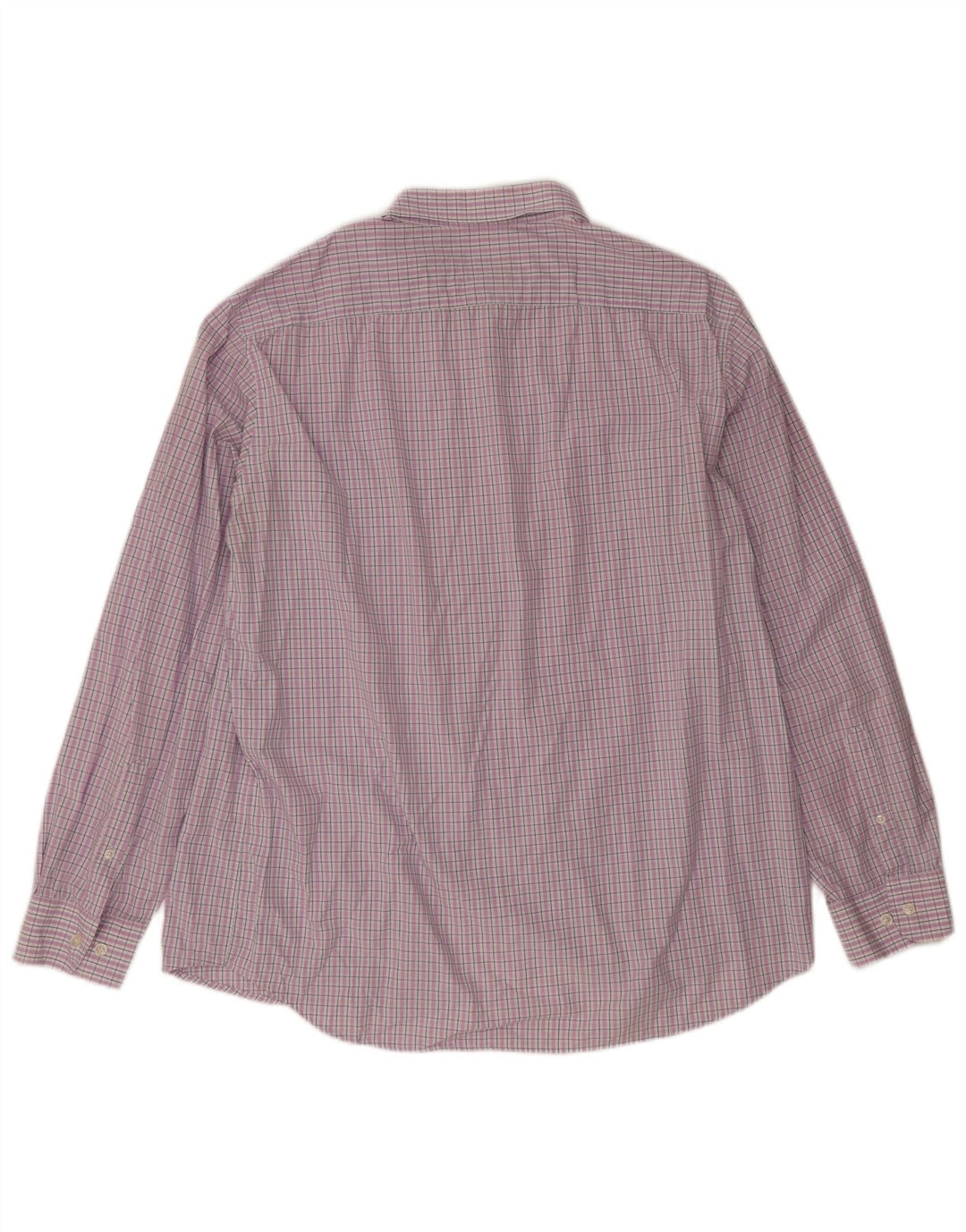 Carrera Mens Regular Fit Shirt 3XL Purple Check Cotton