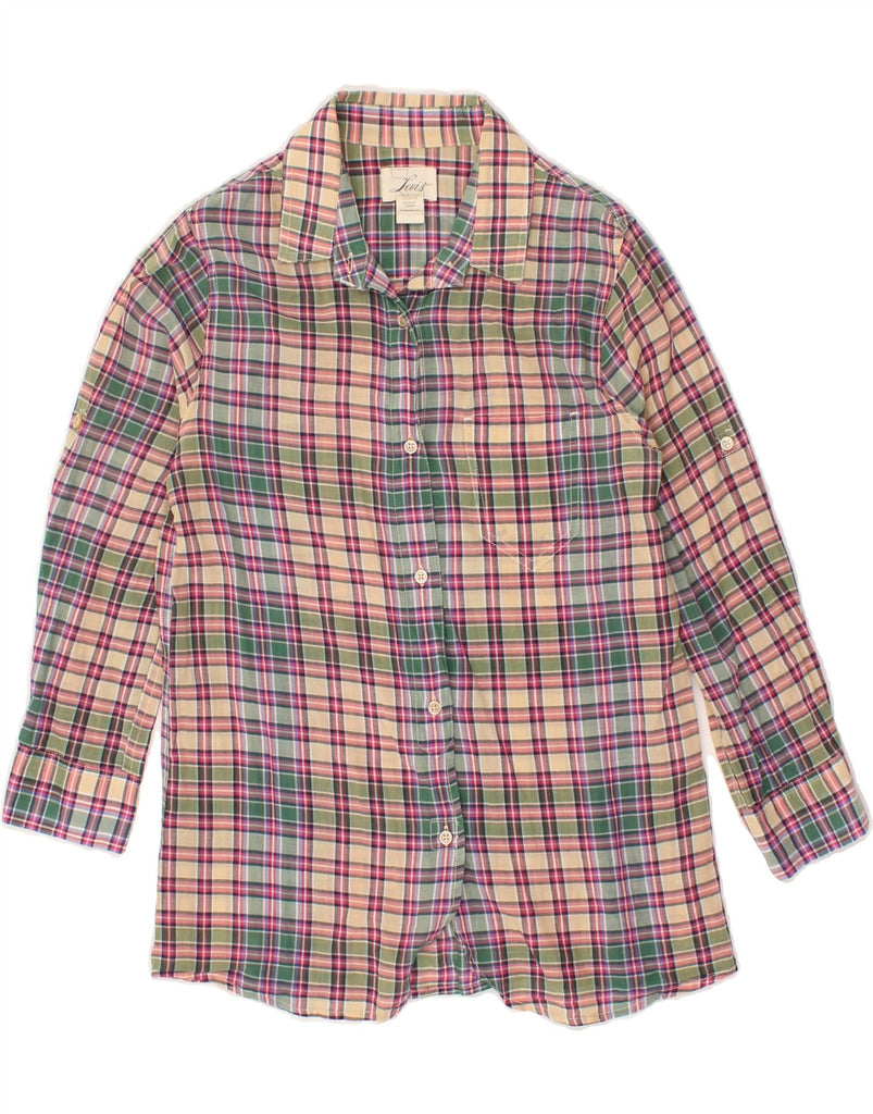 LEVI'S Womens Shirt UK 6 XS Multicoloured Check | Vintage Levi's | Thrift | Second-Hand Levi's | Used Clothing | Messina Hembry 