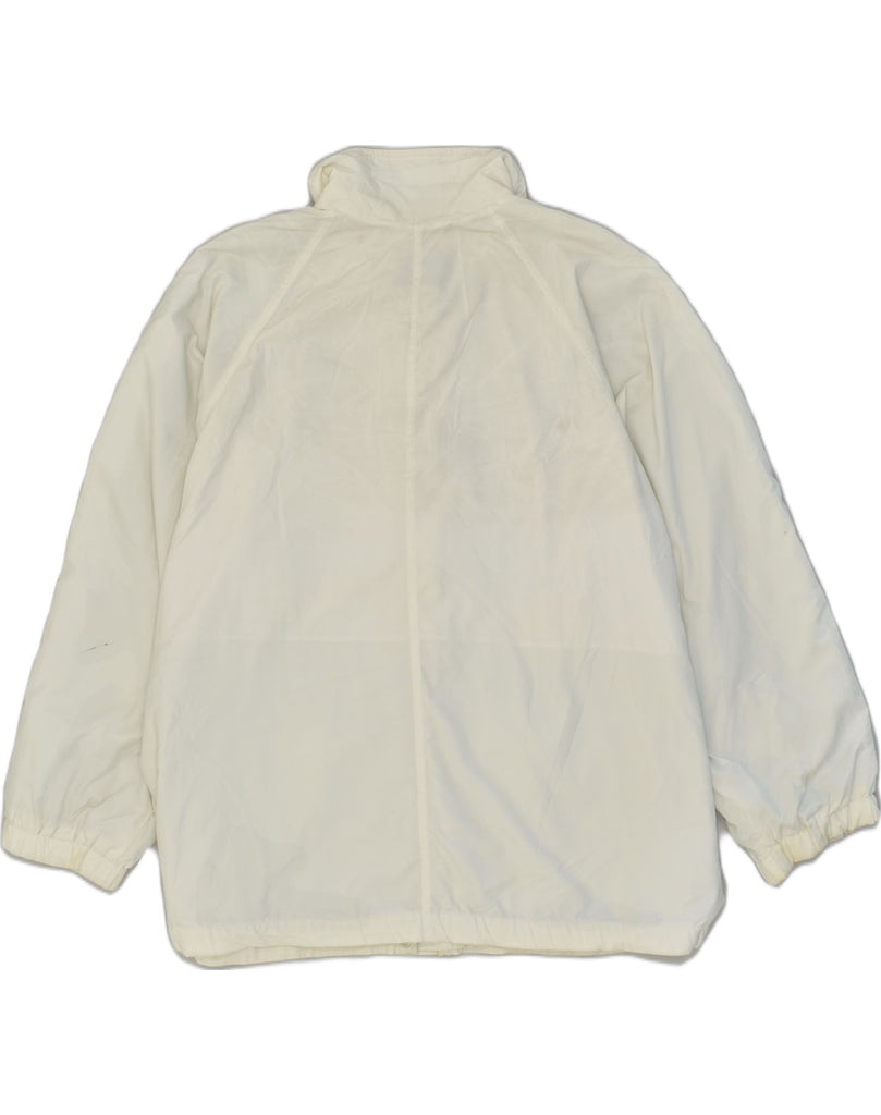 EDDIE BAUER Womens Rain Jacket UK 18 XL White Nylon | Vintage Eddie Bauer | Thrift | Second-Hand Eddie Bauer | Used Clothing | Messina Hembry 