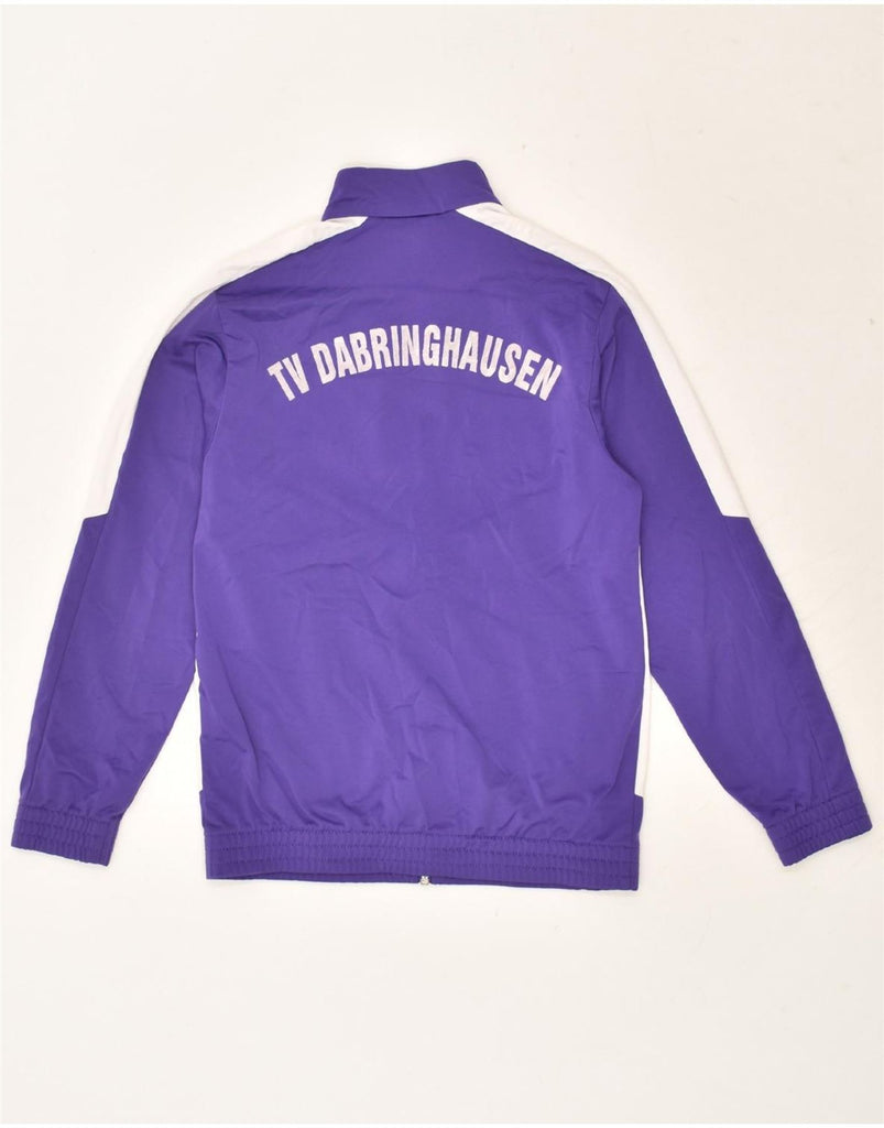 PUMA Boys Graphic Tracksuit Top Jacket 11-12 Years Purple Colourblock | Vintage Puma | Thrift | Second-Hand Puma | Used Clothing | Messina Hembry 