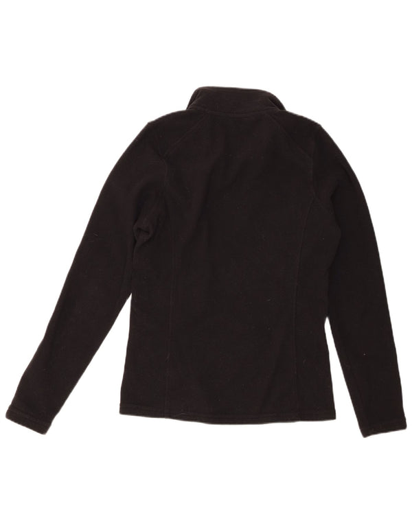 The North Face Womens Zip Neck Fleece Jumper UK 6 XS Black Polyester