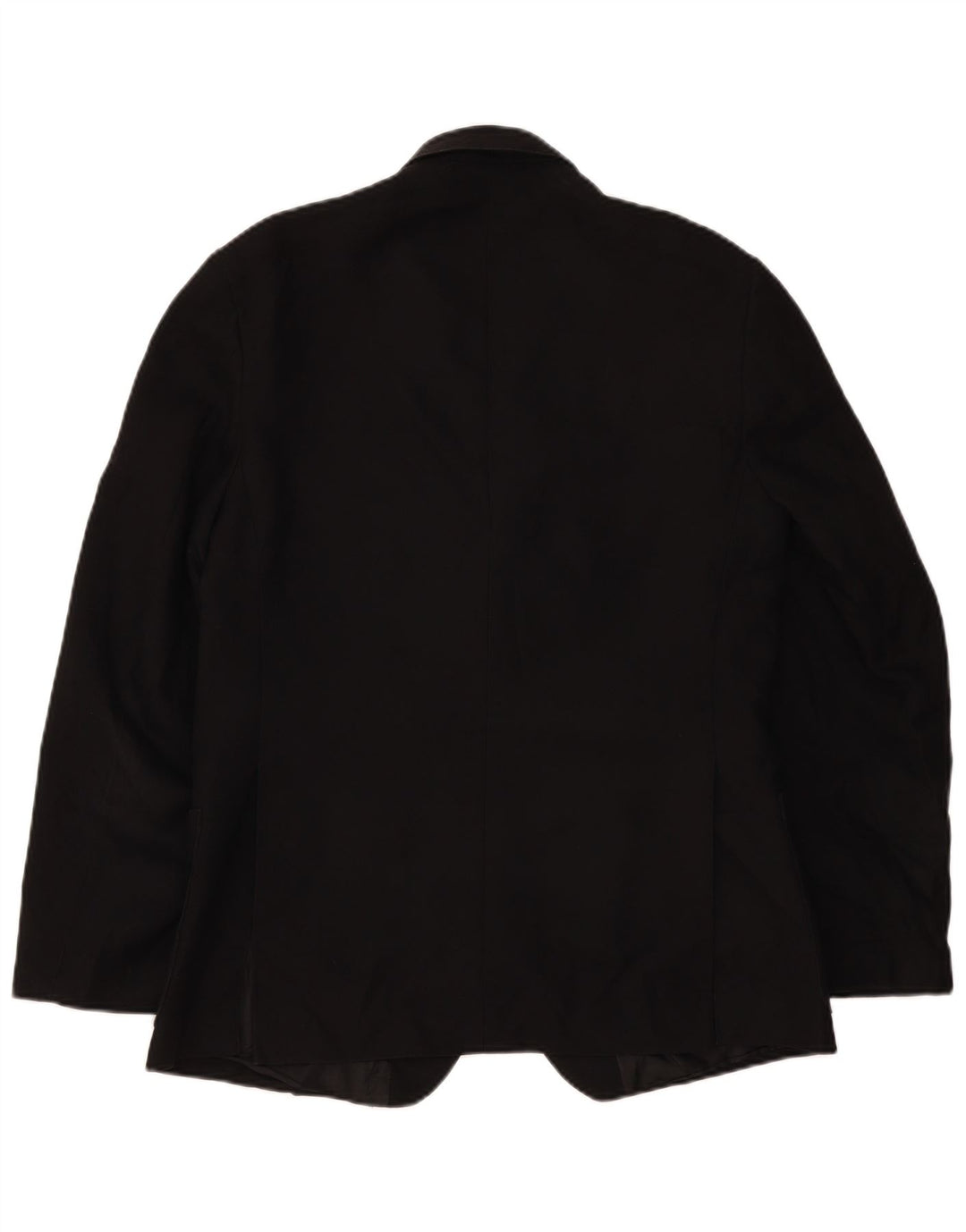 Vintage Mens 2 Button Blazer Jacket UK 38 Medium Black Polyester