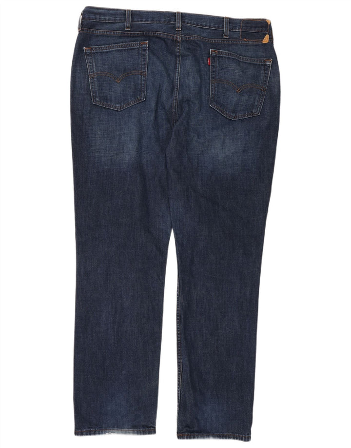 LEVI'S Mens Slim Jeans  W40 L32 Navy Blue Cotton
