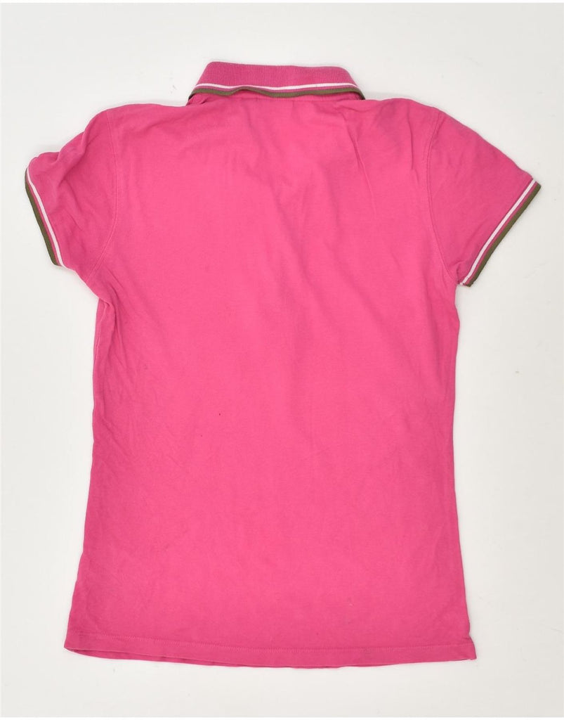 DIADORA Womens Polo Shirt UK 12 Medium Pink Cotton | Vintage Diadora | Thrift | Second-Hand Diadora | Used Clothing | Messina Hembry 