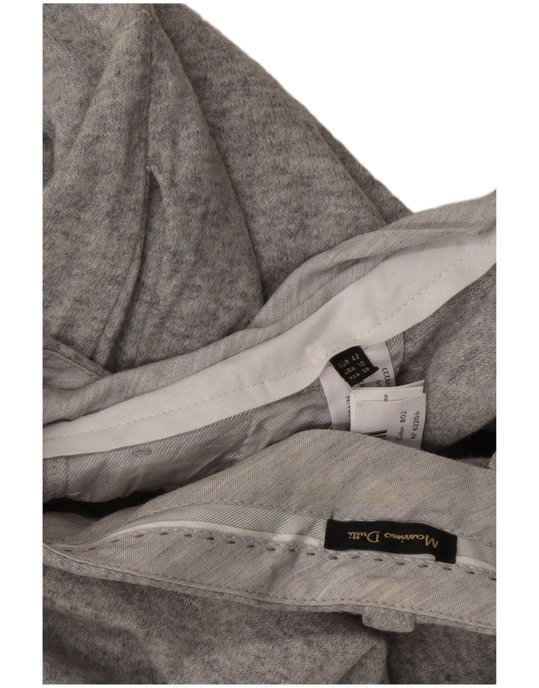 MASSIMO DUTTI Womens Pegged Cropped Trousers EU 42 Large W32 L25 Grey