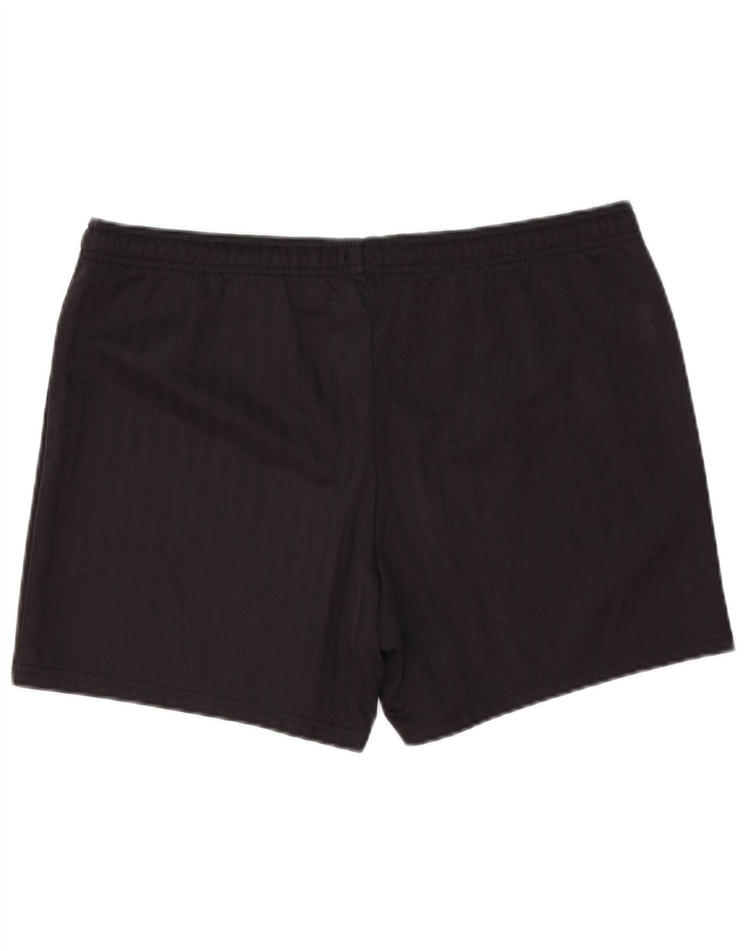 Umbro Mens Sport Shorts Large Black Pinstripe Polyester