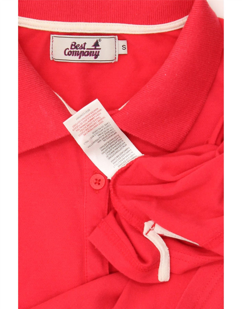 BEST COMPANY Womens Polo Shirt UK 10 Small Red Cotton Vintage Best Company and Second-Hand Best Company from Messina Hembry 