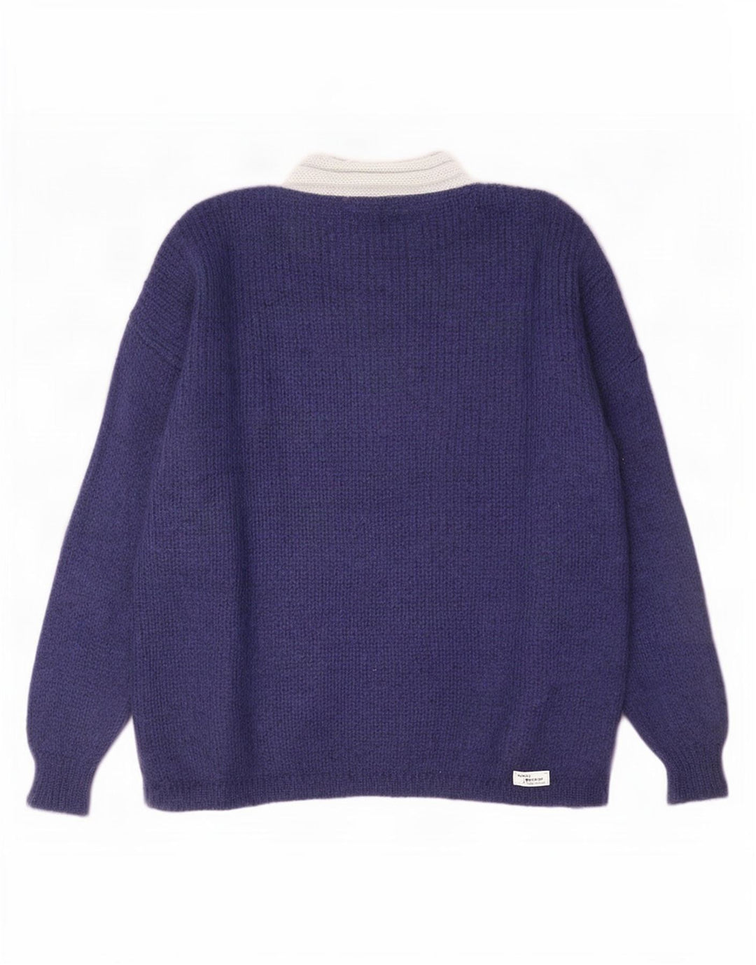 Vintage Womens Turtle Neck Jumper Sweater IT 44 Medium Navy Blue