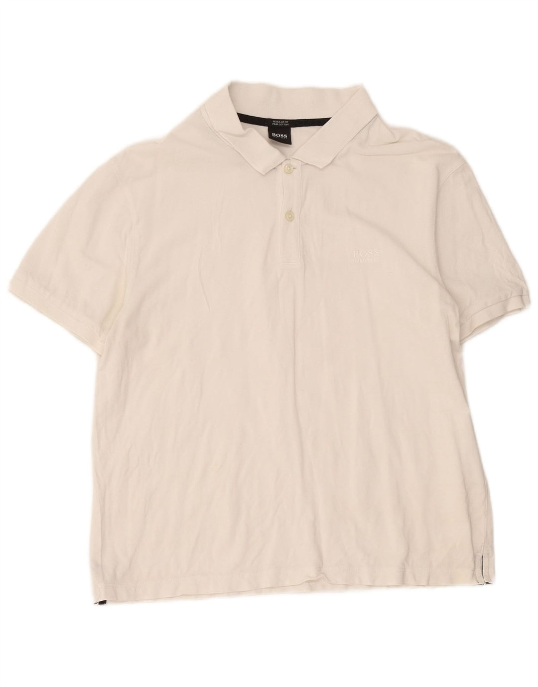 Hugo Boss Mens Regular Fit Polo Shirt XL White