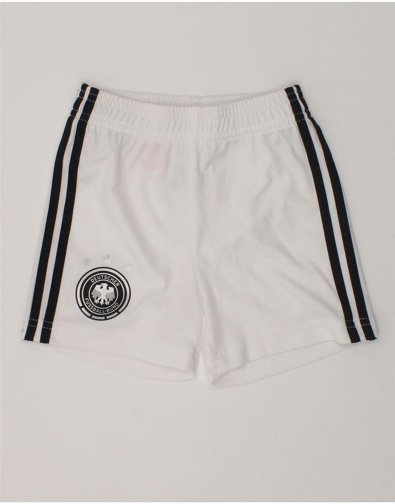 ADIDAS Baby Boys Deutscher Fussball Bund Sport Shorts 9-12 Months White | Vintage Adidas | Thrift | Second-Hand Adidas | Used Clothing | Messina Hembry 