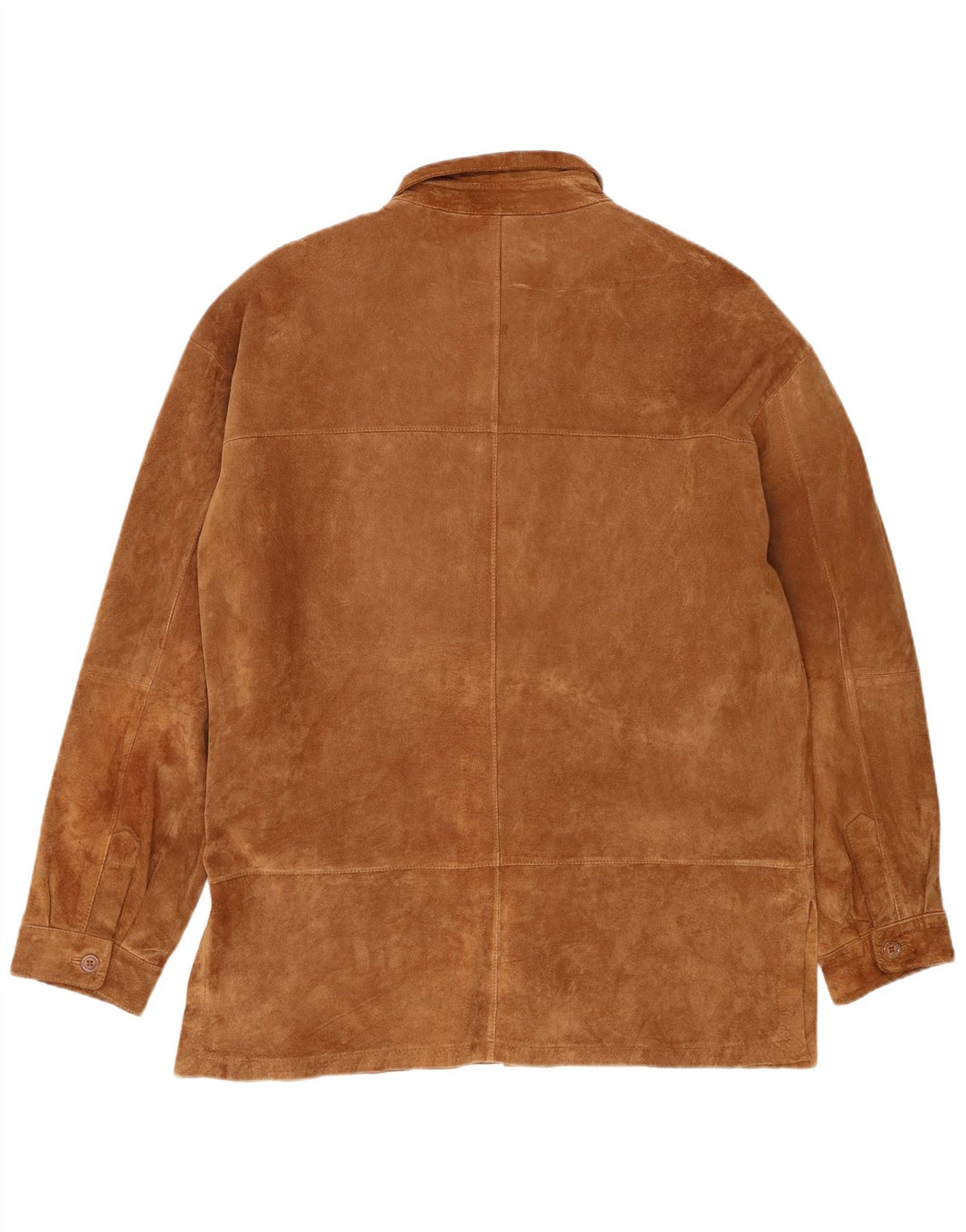 Vintage Mens Suede Jacket UK 42 XL Brown Leather