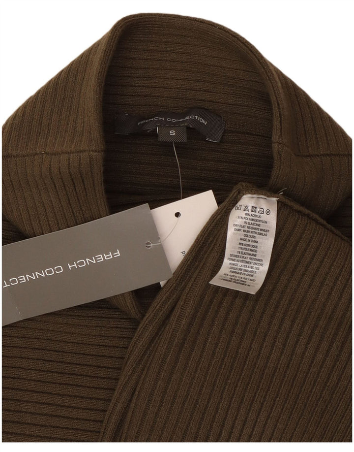 French Connection Womens Turtle Neck Jumper Sweater UK 10 Small Khaki