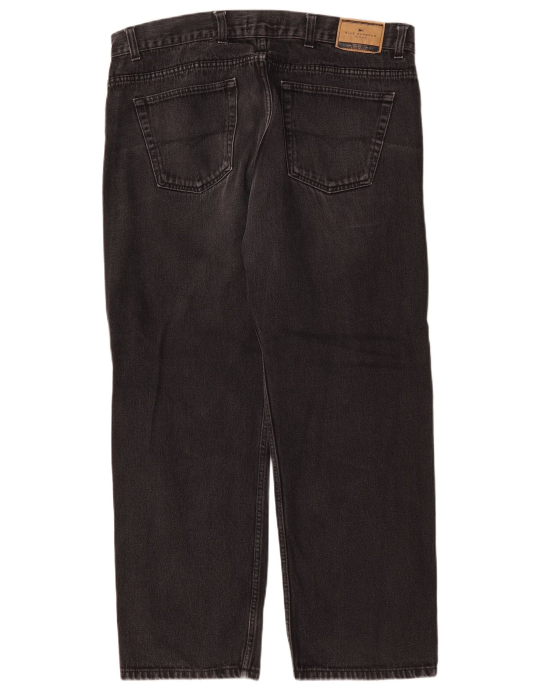 Marks & Spencer Mens Blue Harbour Straight Jeans W40 L29 Black Cotton