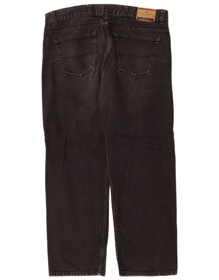 Marks & Spencer Mens Blue Harbour Straight Jeans W40 L29 Black Cotton