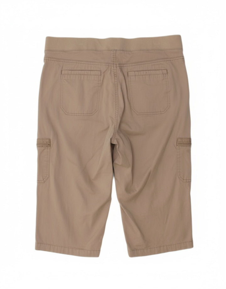 LEE Womens Relaxed Fit Cargo Bermuda Shorts US 18 2XL W38  Brown Cotton
