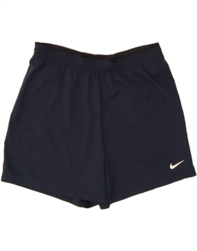 NIKE Mens Sport Shorts Large Navy Blue Polyester Vintage Nike and Second-Hand Nike from Messina Hembry 