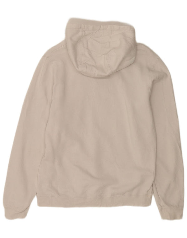 Nike Mens Graphic Hoodie Jumper Medium White Cotton