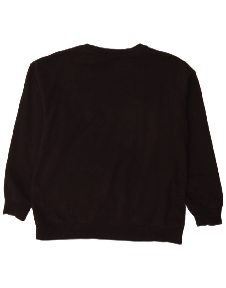 Dkny Mens Graphic Sweatshirt Jumper Large Black Cotton
