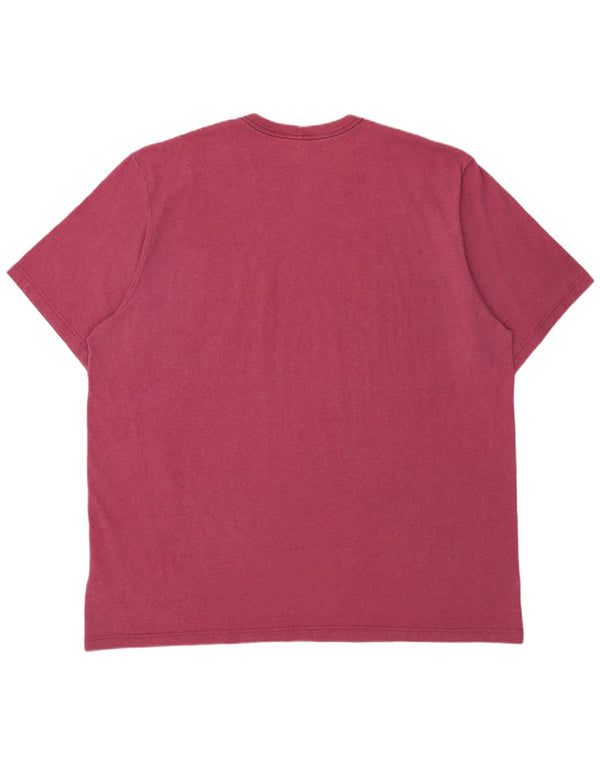 Carhartt Mens Tall Loose Fit T-Shirt Top 3XL Pink Cotton