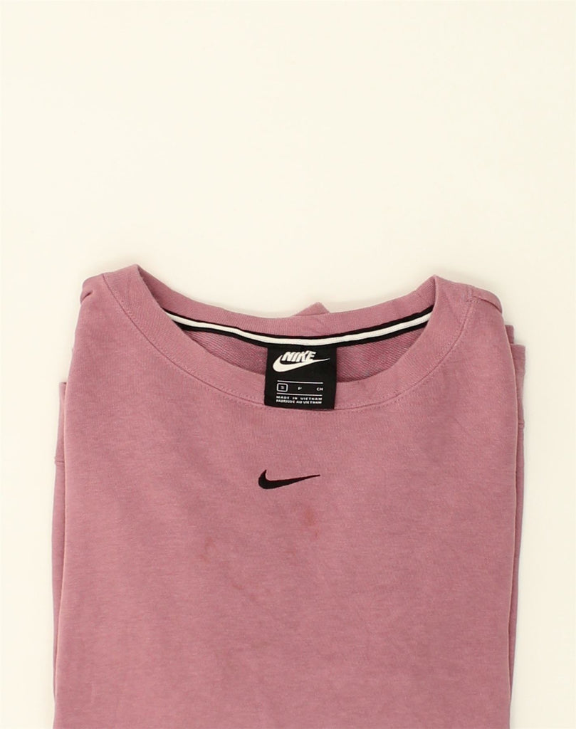 NIKE Mens Sweatshirt Jumper Small Pink Cotton | Vintage Nike | Thrift | Second-Hand Nike | Used Clothing | Messina Hembry 