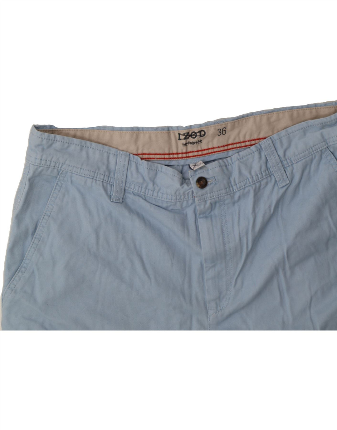IZOD Mens Chino Shorts W36 Large Blue Cotton Vintage Izod and Second-Hand Izod from Messina Hembry 
