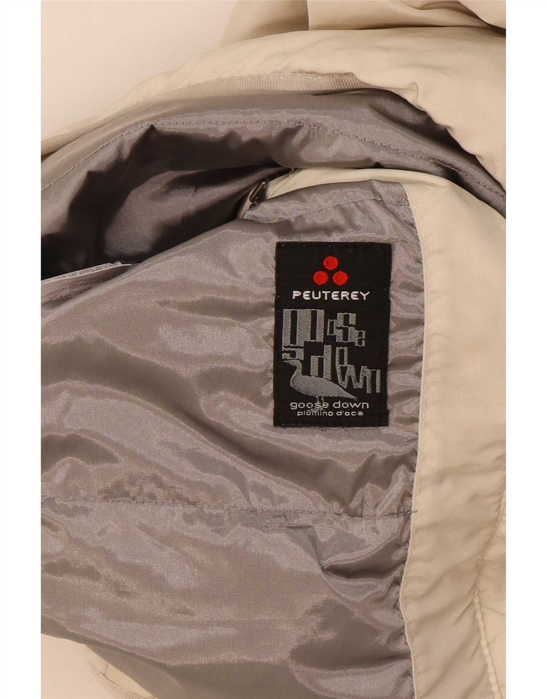 PEUTEREY Womens Padded Jacket IT 40 Medium Beige Polyamide