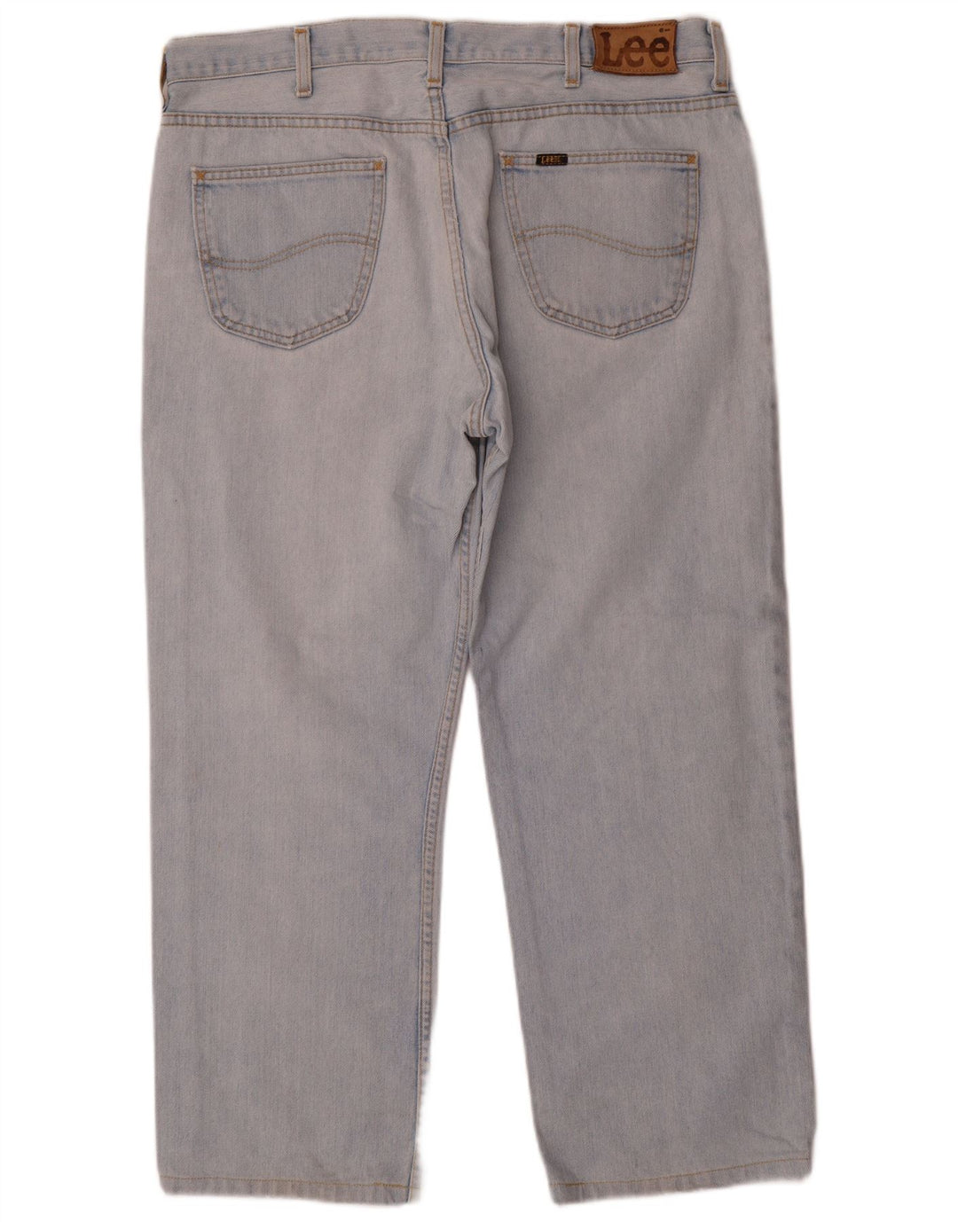 Lee Mens Straight Jeans W38 L27 Blue Cotton