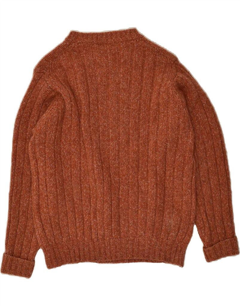 BENETTON Womens Crew Neck Jumper Sweater UK 16 Large Brown Wool | Vintage Benetton | Thrift | Second-Hand Benetton | Used Clothing | Messina Hembry 